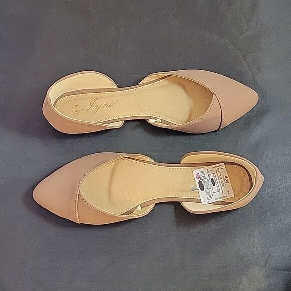 BRAND NEW LYNX POINTED TOE D'ORSAY SLIP ON WOMEN"S FLAT SHOE - Picture 10 of 15